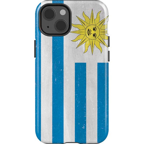 Uraguay Flag Distressed iPhone 14 Impact Case