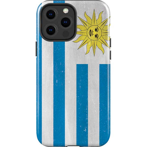 Uraguay Flag Distressed iPhone 15 Pro Max Impact Case