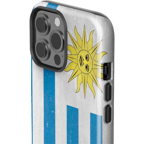 Uraguay Flag Distressed iPhone 15 Pro Max Impact Case