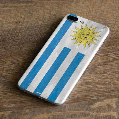 Uraguay Flag Distressed iPhone 7 Plus Skin