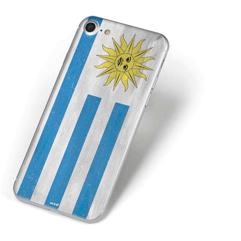 Uraguay Flag Distressed iPhone 7 Skin