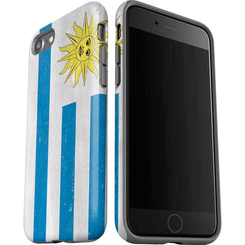 Uraguay Flag Distressed iPhone SE (2nd & 3rd Gen) Pro Case