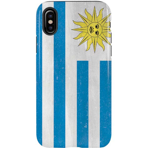 Uraguay Flag Distressed iPhone XS Pro Case