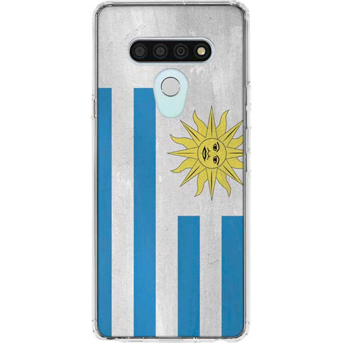 Uraguay Flag Distressed LG Stylo 6 Clear Case
