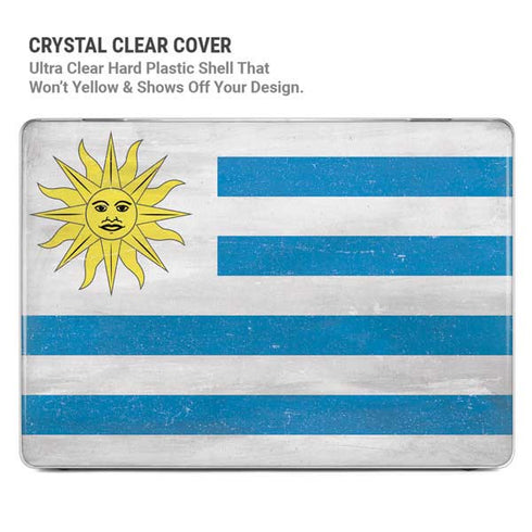 Uraguay Flag Distressed MacBook Pro 16in (2021-25) Case plus Skin