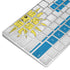 Uraguay Flag Distressed Magic Keyboard Skin