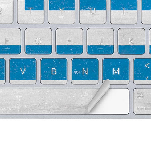 Uraguay Flag Distressed Magic Keyboard Skin