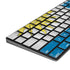 Uraguay Flag Distressed Magic Keyboard with Numeric Keypad Skin