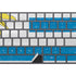 Uraguay Flag Distressed Magic Keyboard with Numeric Keypad Skin