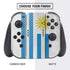 Uraguay Flag Distressed Nintendo Switch Bundle Skin