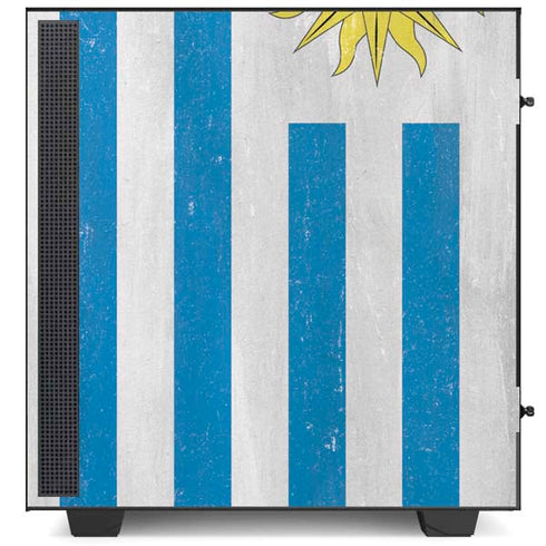 Uraguay Flag Distressed NZXT H510 Compact ATX Mid-Tower Case Skin