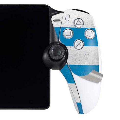 Uraguay Flag Distressed PlayStation Portal Remote Player Skin