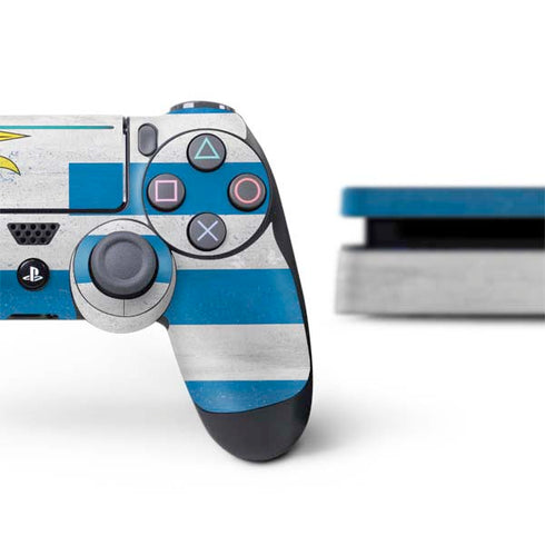 Uraguay Flag Distressed PS4 Slim Bundle Skin