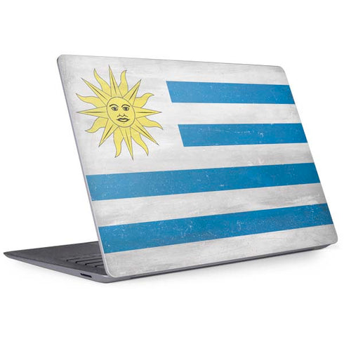 Uraguay Flag Distressed Surface Laptop 3 13.5in Skin