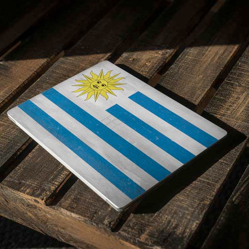 Uraguay Flag Distressed Surface Laptop 3 13.5in Skin