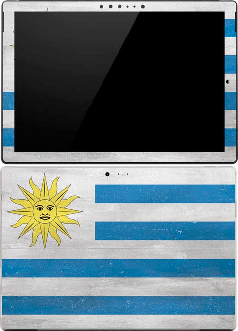Uraguay Flag Distressed Surface Pro (2017) Skin