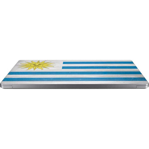 Uraguay Flag Distressed Universal Laptop 13in (10.6 x 7.6in) Skin