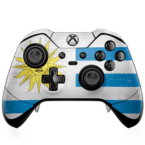 Uraguay Flag Distressed Xbox One Elite Controller Skin