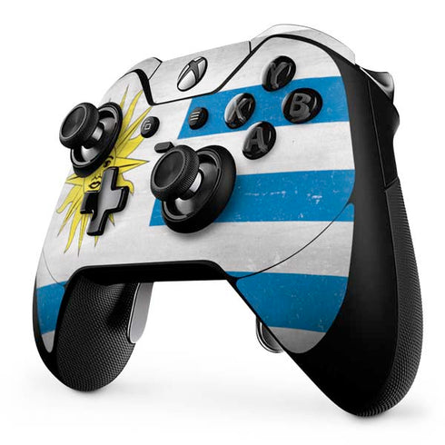 Uraguay Flag Distressed Xbox One Elite Controller Skin