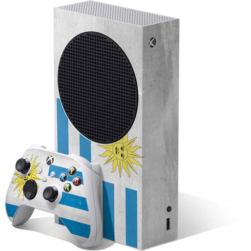 Uraguay Flag Distressed Xbox Series S Bundle Skin