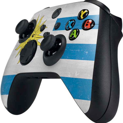 Uraguay Flag Distressed Xbox Series X Controller Skin