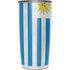 Uraguay Flag Distressed Yeti 20oz Tumbler Skin