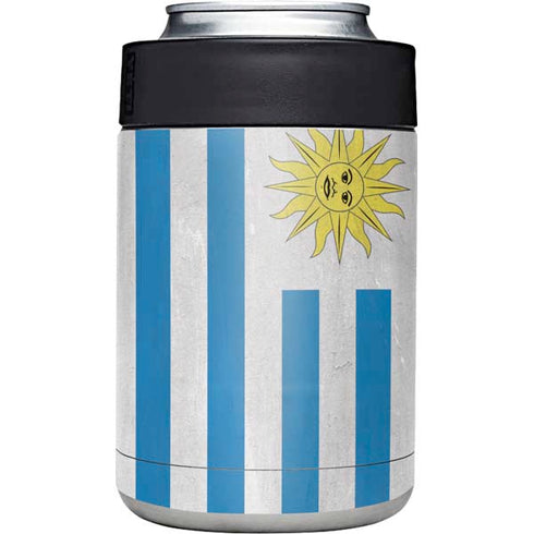 Uraguay Flag Distressed Yeti Colster Can Insulator Skin