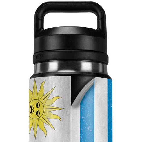 Uraguay Flag Distressed YETI Rambler 26oz Bottle Skin