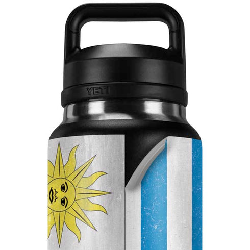 Uraguay Flag Distressed YETI Rambler 36oz Bottle Skin