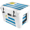 Uraguay Flag Distressed YETI Tundra 35 Hard Cooler Skin