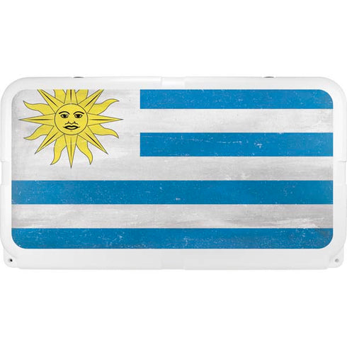 Uraguay Flag Distressed YETI Tundra 65 Hard Cooler Skin