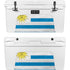 Uraguay Flag Distressed YETI Tundra 75 Hard Cooler Skin