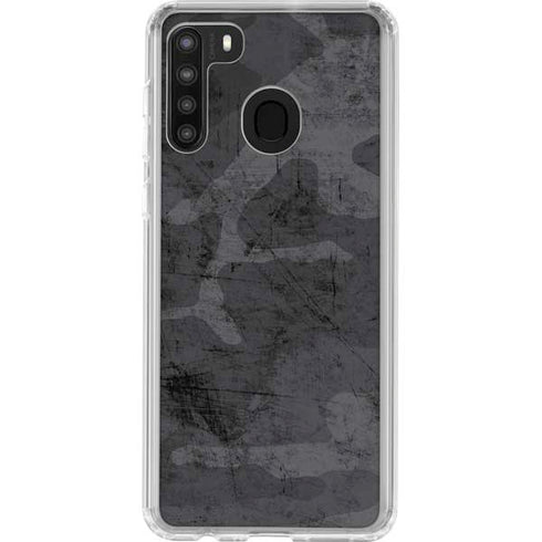 Urban Camo Galaxy A21 Clear Case