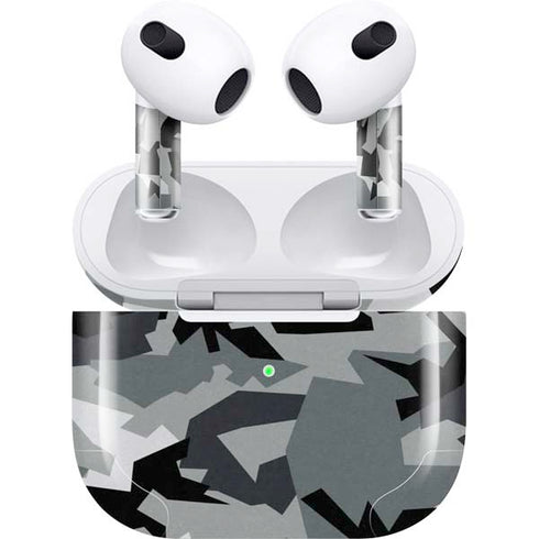 Urban Camouflage Black Apple AirPods (3rd Gen 2021) Skin