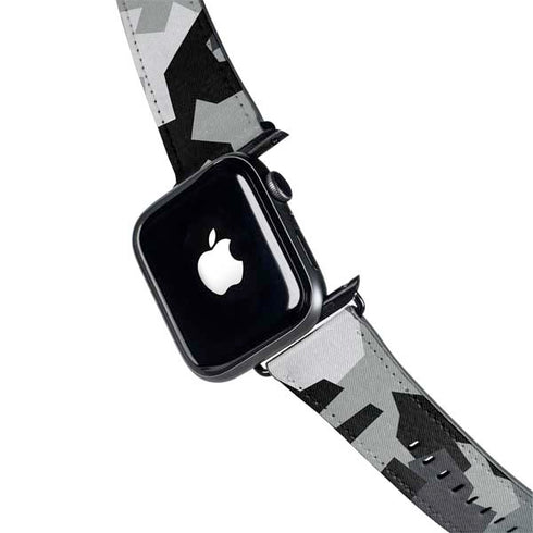 Urban Camouflage Black Apple Watch Band 38-40mm