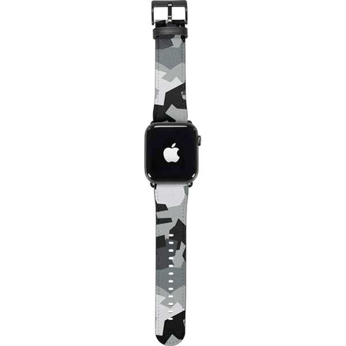 Urban Camouflage Black Apple Watch Band 38-40mm