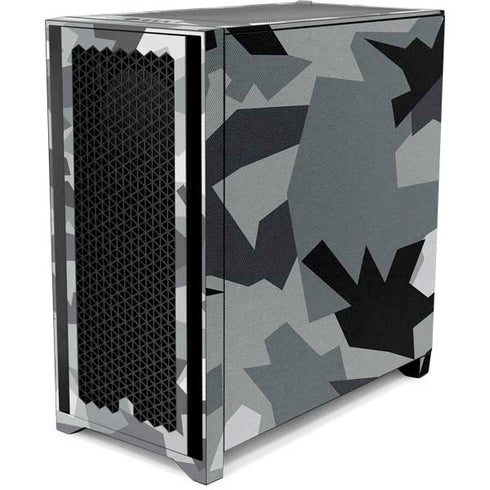 Urban Camouflage Black Corsair 4000D Tempered Glass Mid-Tower ATX Case Skin