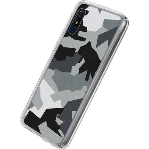 Urban Camouflage Black Galaxy A10e Clear Case