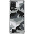 Urban Camouflage Black Galaxy A12 Clear Case