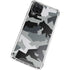 Urban Camouflage Black Galaxy A12 Clear Case