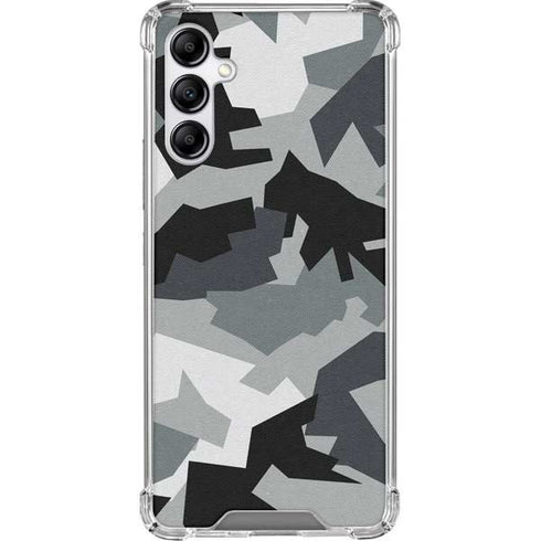 Urban Camouflage Black Galaxy A14 5G Clear Case