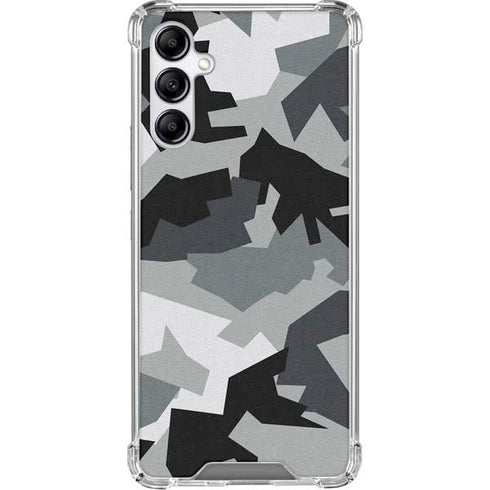 Urban Camouflage Black Galaxy A15 5G Clear Case