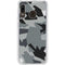 Urban Camouflage Black Galaxy A20 Clear Case