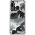 Urban Camouflage Black Galaxy A30 Clear Case