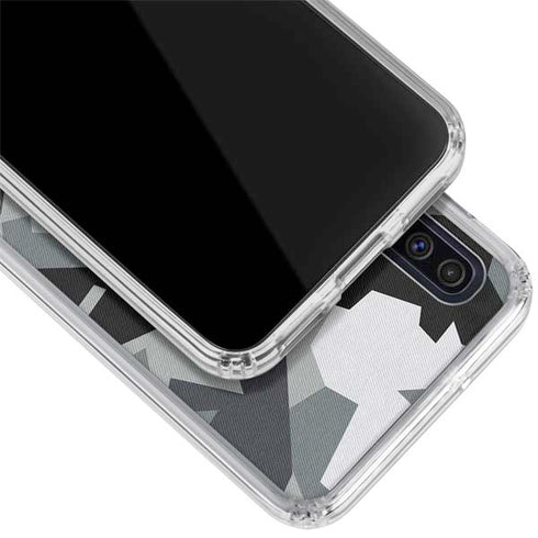 Urban Camouflage Black Galaxy A50 Clear Case