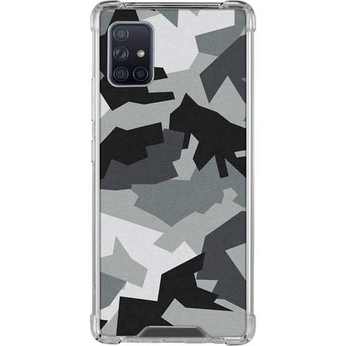 Urban Camouflage Black Galaxy A51 5G Clear Case