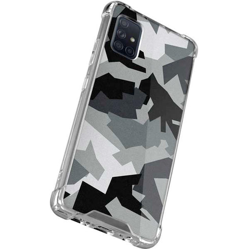 Urban Camouflage Black Galaxy A51 5G Clear Case