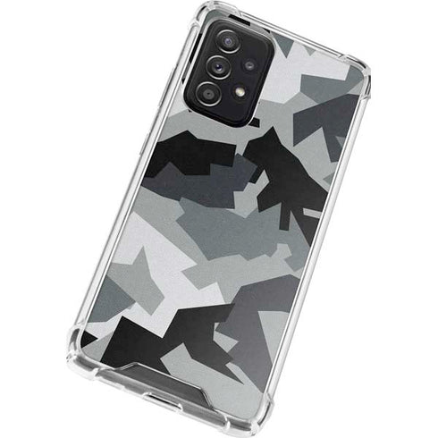 Urban Camouflage Black Galaxy A52 5G Clear Case