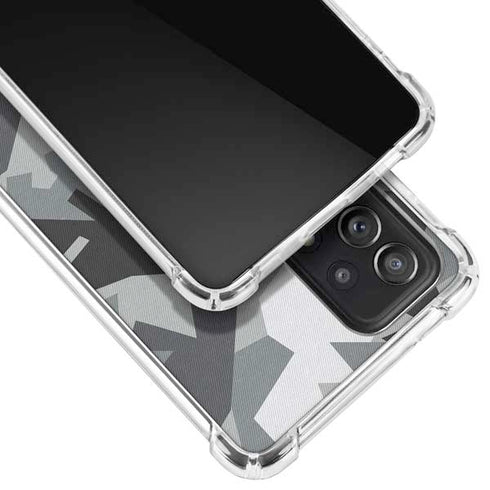 Urban Camouflage Black Galaxy A52 5G Clear Case