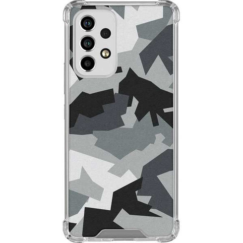 Urban Camouflage Black Galaxy A53 5G Clear Case